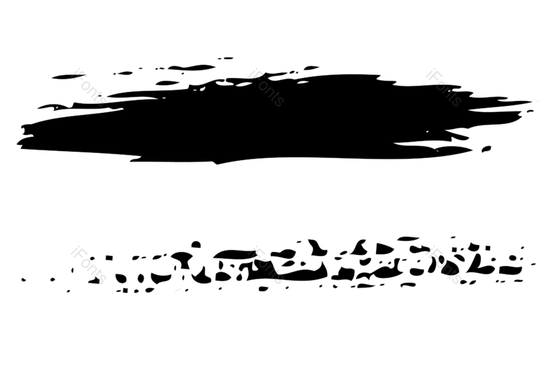 水墨图片,油画笔触元素,墨迹PNG,笔触免抠素材